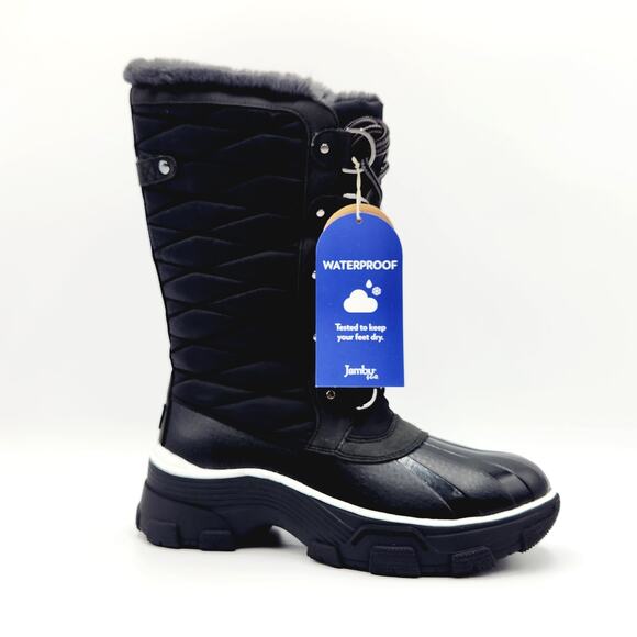 JBU by Jambu Women Black Water Resistant Lorina Chilly Winter Boots Size US 6M - Picture 4 of 8